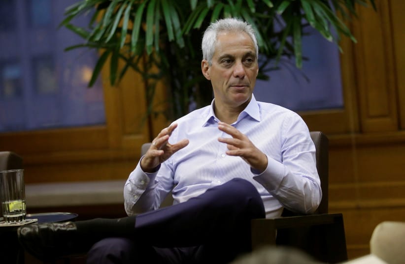 Chicago mayor Rahm Emanuel speaks during an interview at City Hall in Chicago, Illinois, US June 14, 2017