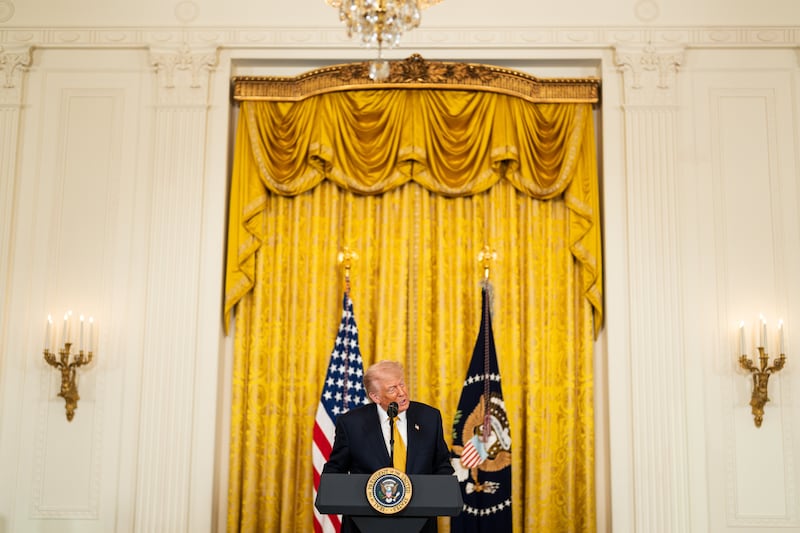 Israel has 'scaled back' the fighting, in Donald Trump’s words, at the US president’s request. Photograph: Tierney L Cross/The New York Times
                      