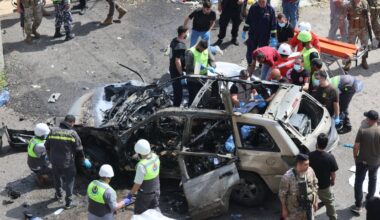 Israel strikes cars on Lebanese highway, killing 8, including 2 children