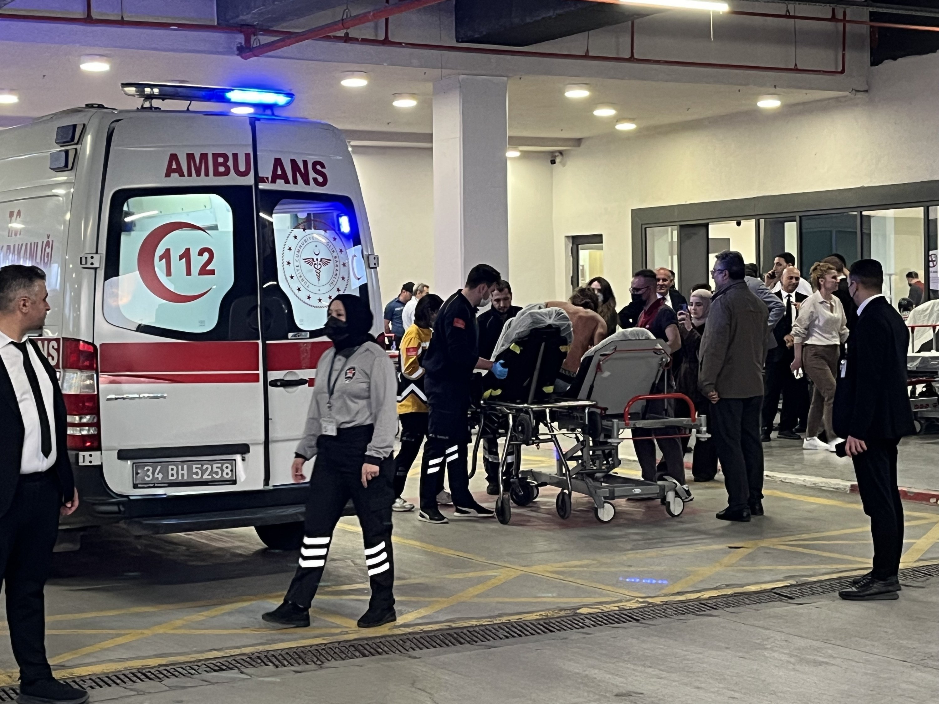 Activists from the Gaza-bound Global Sumud Flotilla, detained by Israeli forces after their vessels were intercepted in international waters in the Mediterranean, undergo medical examinations upon arrival at Istanbul Airport, Istanbul, Türkiye, May 21, 2026. (IHA Photo)