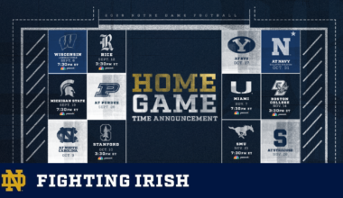 Notre Dame and NBC Announce Game Times for 2026 Shamrock Series and Home Schedule – Notre Dame Fighting Irish – Official Athletics Website