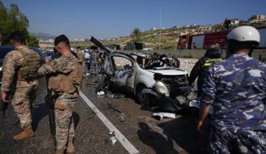 Israeli drone strikes near Beirut kill 4 and southern airstrikes kill at least 13