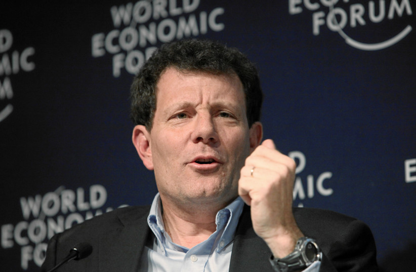 Nicholas Kristof at the World Economic Forum in Davos, Switzerland.