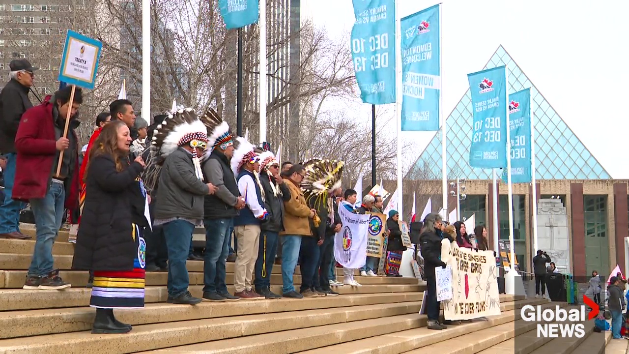 Click to play video: 'Alberta government lawyers push back against First Nation attempt to kill separatism petition'