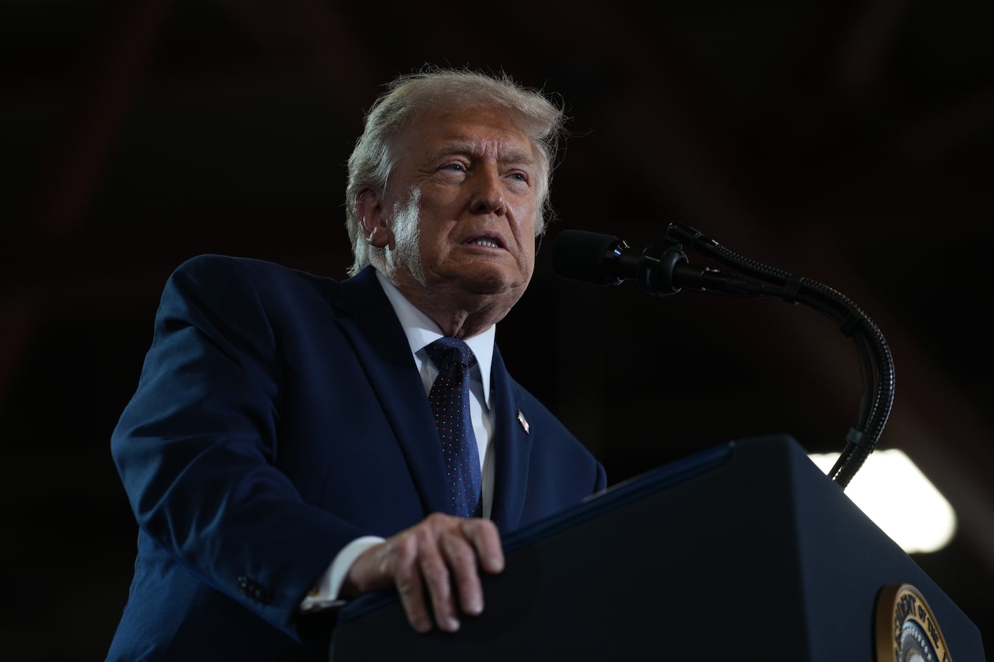 President Trump spoke in Suffern, N.Y., on Friday, May 22.