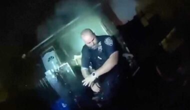 House explosion sends NYPD officers flying