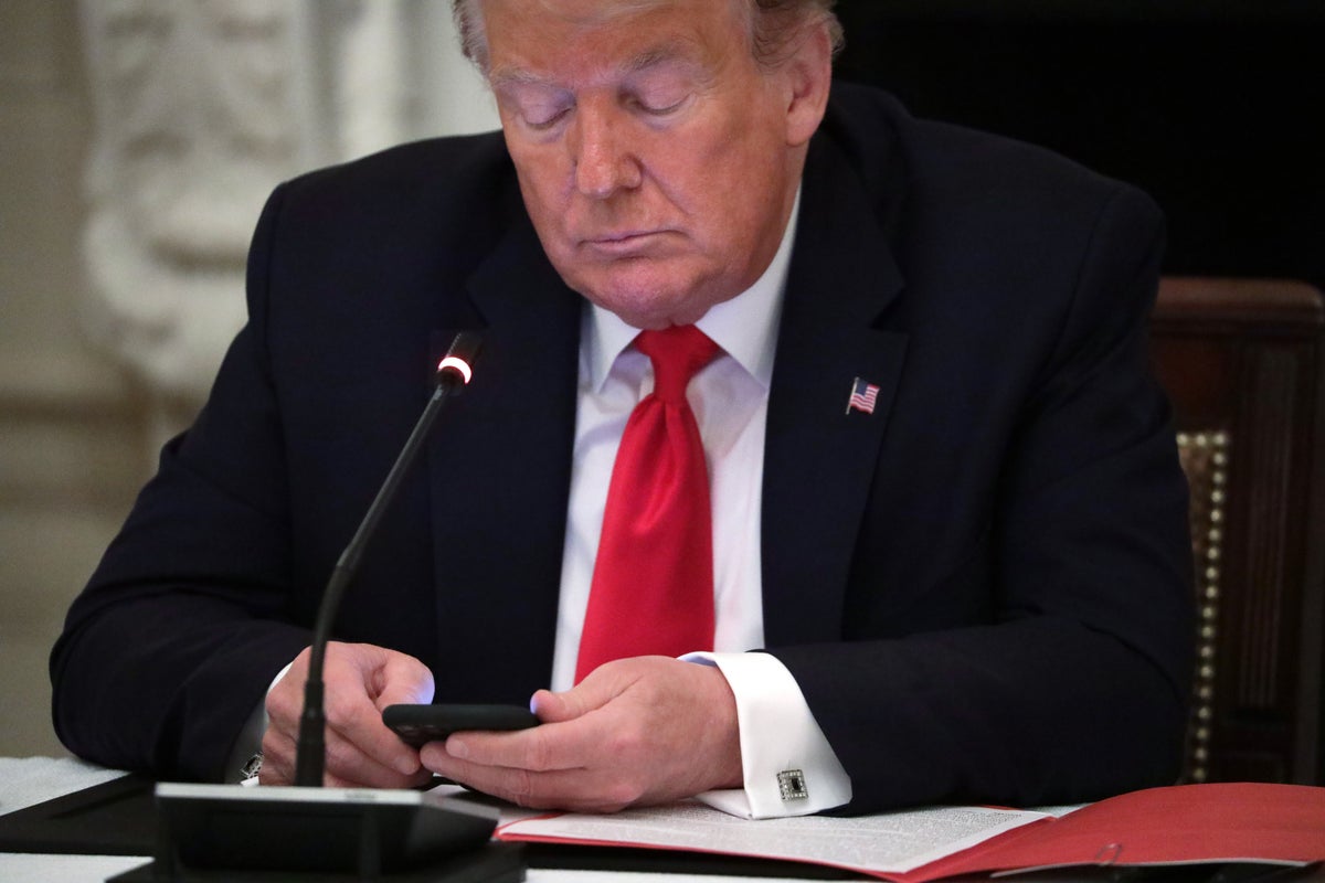 Trump fires off 13 Truth Social posts in minutes to brag about primary election results