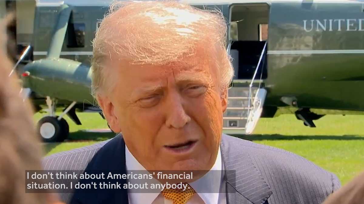 Trump says US economy doesn't influence Iran War decisions