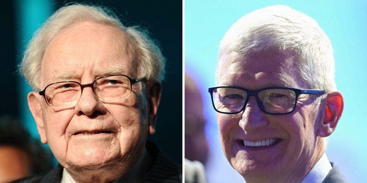 Warren Buffett Shouts Out Tim Cook in Surprise Speech at Berkshire Bash