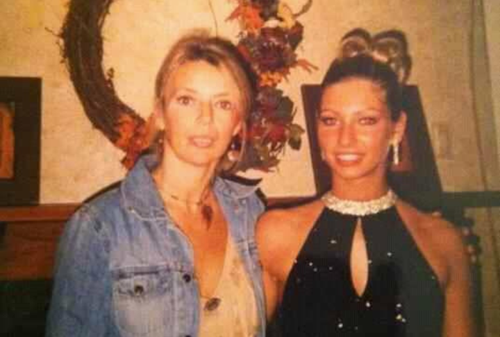 Photo of the author and her mom before prom in 2003.