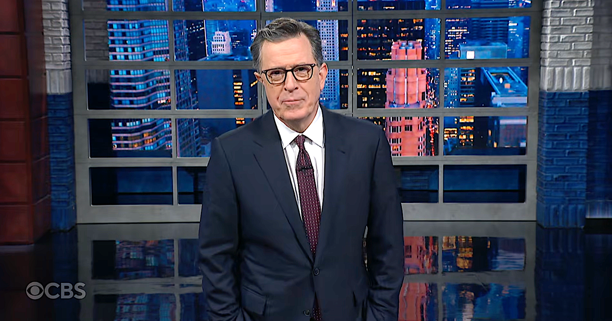 Colbert Torches His Own Network's News For Major Mistake During Trump's China Trip