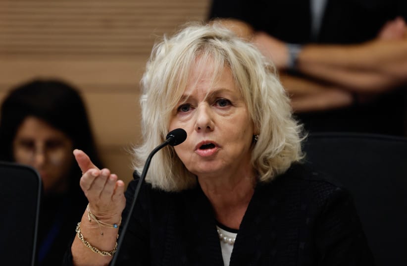 Attorney-General Gali Baharav-Miara at a Constitution, Law and Justice Committee meeting at the Knesset, in the Israeli parliament on September 30, 2025.