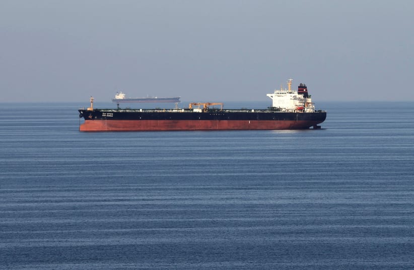 Oil tankers pass through the Strait of Hormuz, December 21, 2018.