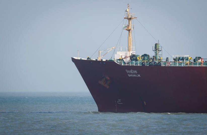 An Indian liquefied petroleum gas (LPG) carrier, Shivalik, arrives at Mundra Port via the Strait of Hormuz, amid the U.S.-Israel conflict with Iran, in Gujarat, India, March 16, 2026.