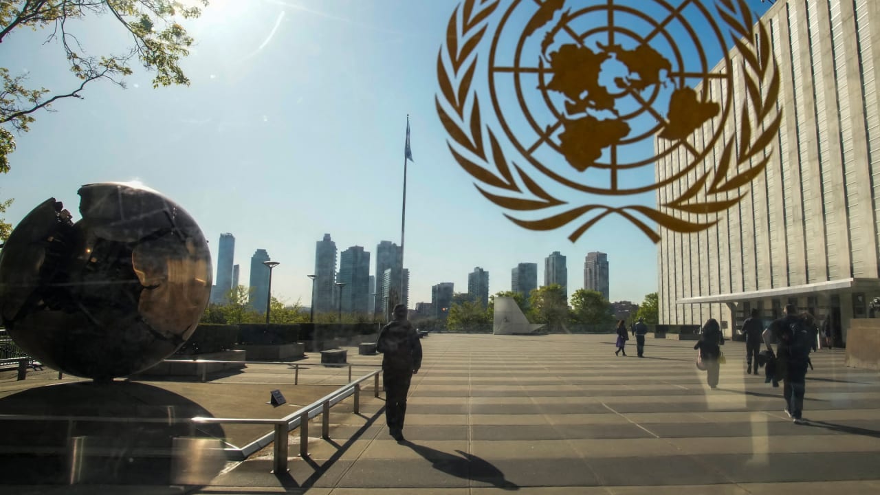 U.N. Secretary General Antonio Guterres speaks during a High-level International Conference for the Peaceful Settlement of the Question of Palestine and the Implementation of the Two-State Solution at U.N. headquarters in New York City, U.S., July 28, 2025.