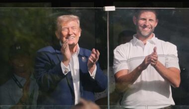 President Trump attends LIV Golf tournament as Iran warns against attacks on ships