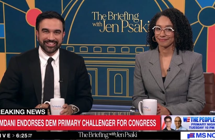 New York City Mayor Zohran Mamdani announces his endorsement of Darializa Avila Chevalier, right, during an appearance on MS NOW's ''The Briefing with Jen Psaki,'' May 28, 2026.