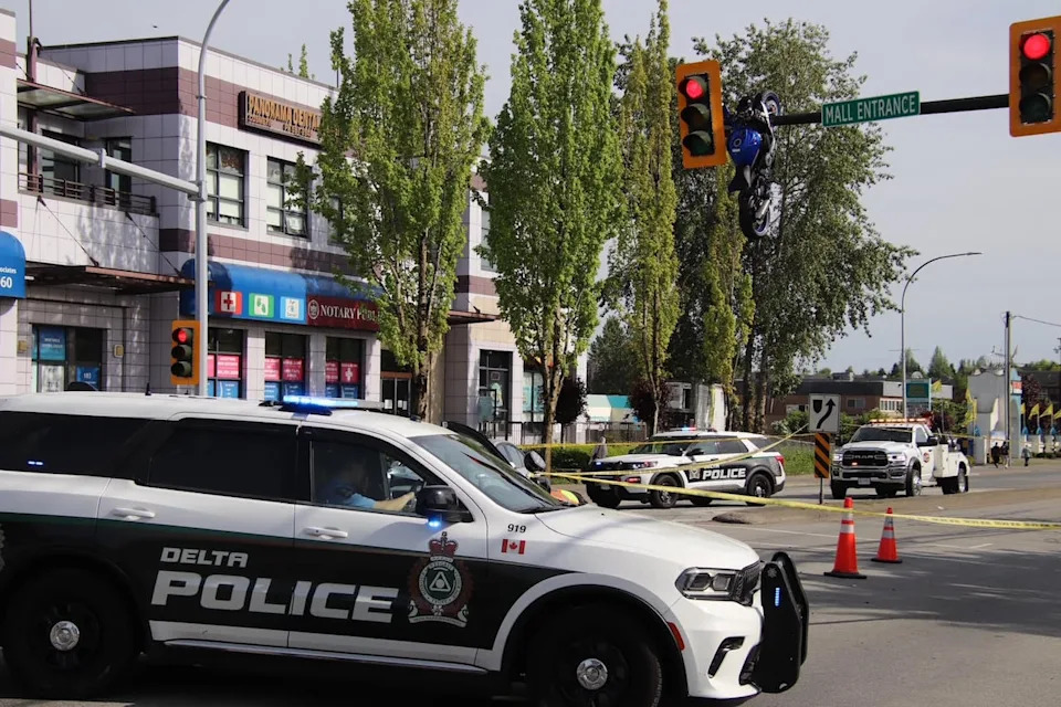 Police say the motorcycle rider has sustained serious but non-life-threatening injuries and has been transported to hospital. The driver of the vehicle did not sustain any injuries.