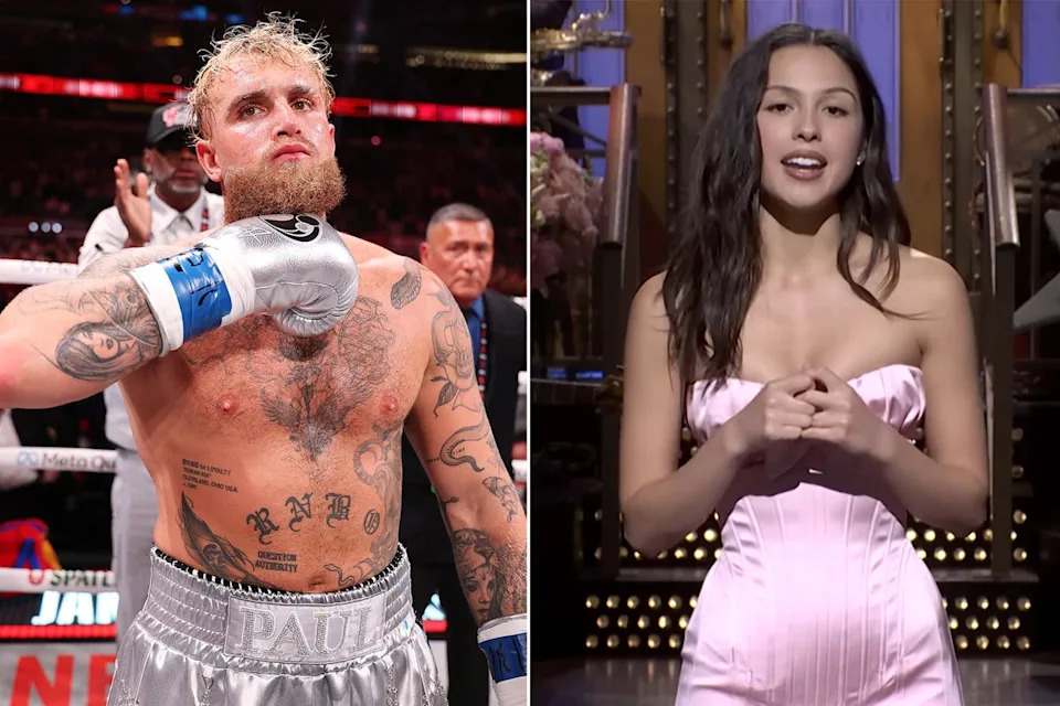 Olivia Rodrigo poked fun at Jake Paul’s boxing career during her ‘SNL’ monologue (Getty/SNL)