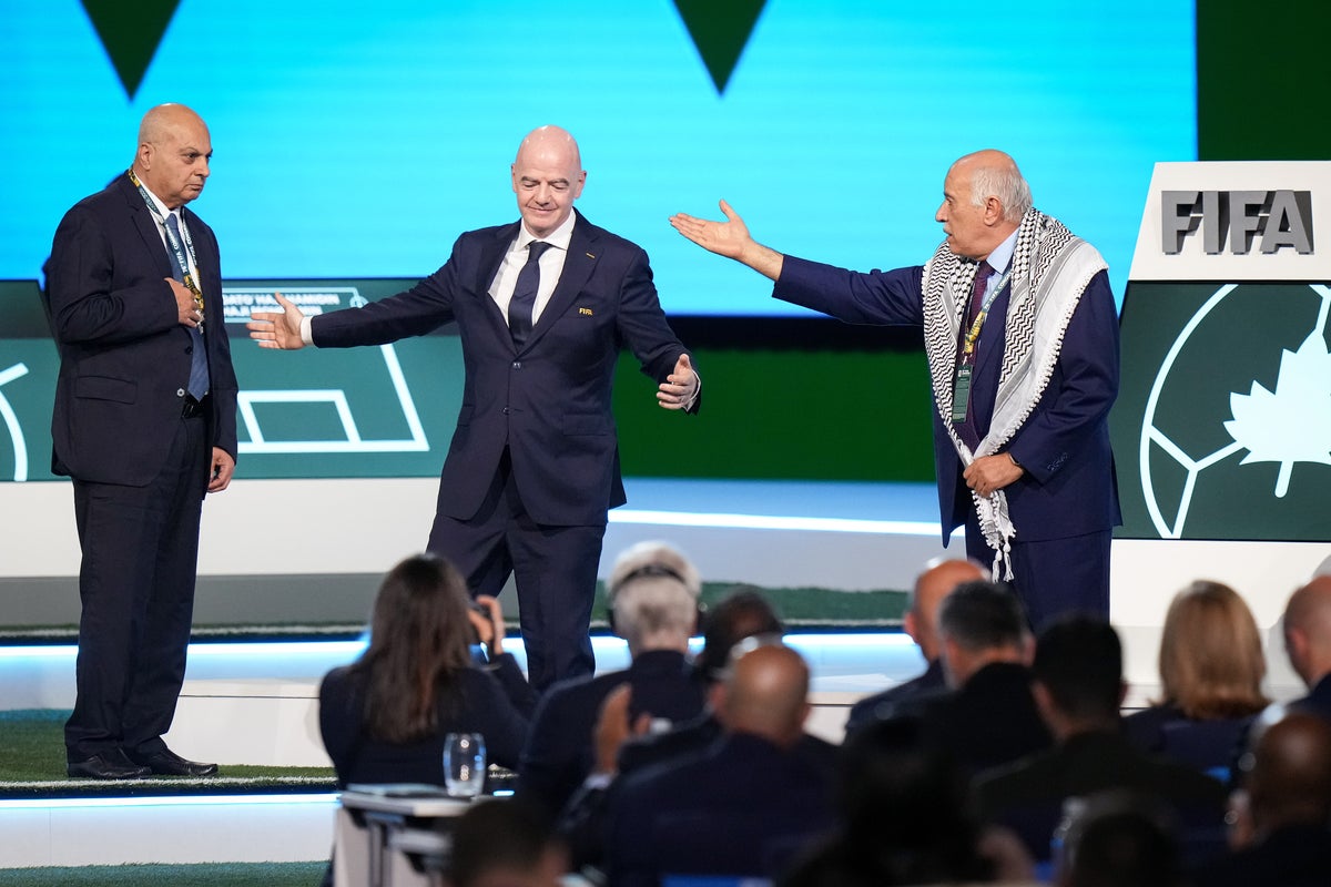 Gianni Infantino’s attempt at forcing Israel-Palestine handshake backfires at Fifa Congress
