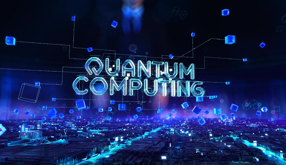 Artist rendering of quantum computing.