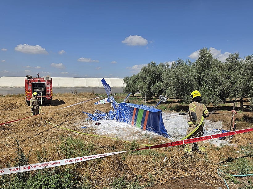 2 critically injured as light aircraft crashes near Tel Adashim in north