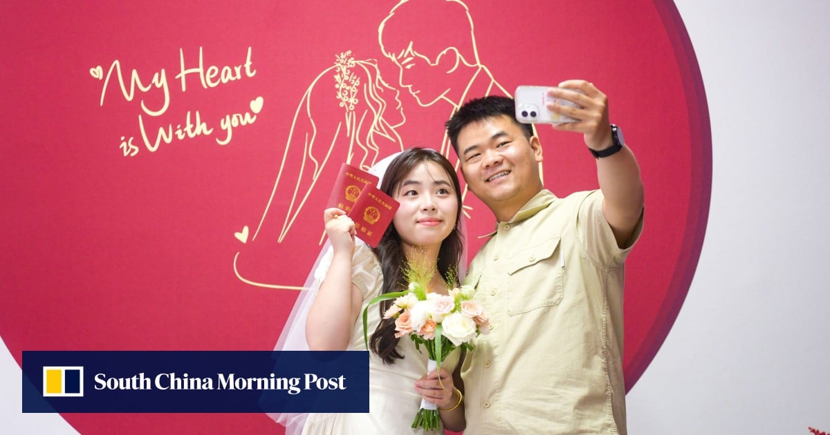 China’s marriage numbers plunge to Covid-era low as population woes deepen