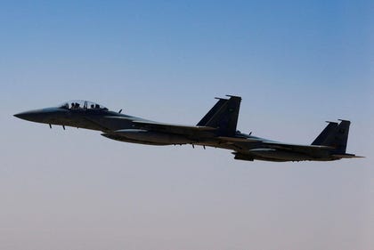A Saudi fighter jet in 2025. Credit: Brian Snyder/ REUTERS A Saudi fighter jet in 2025.