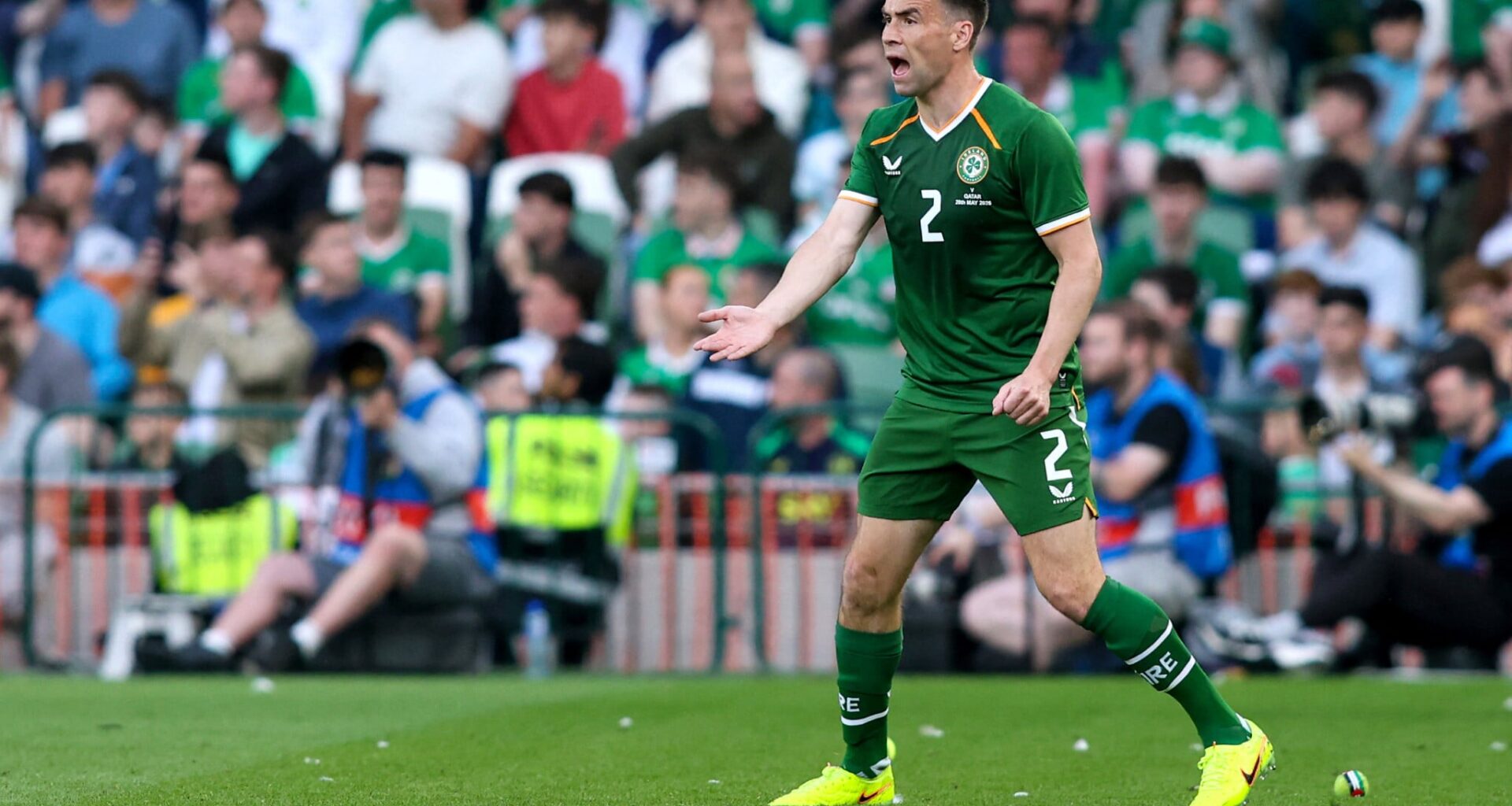 Irish fans disrupt national soccer team's game to protest planned matches against Israel