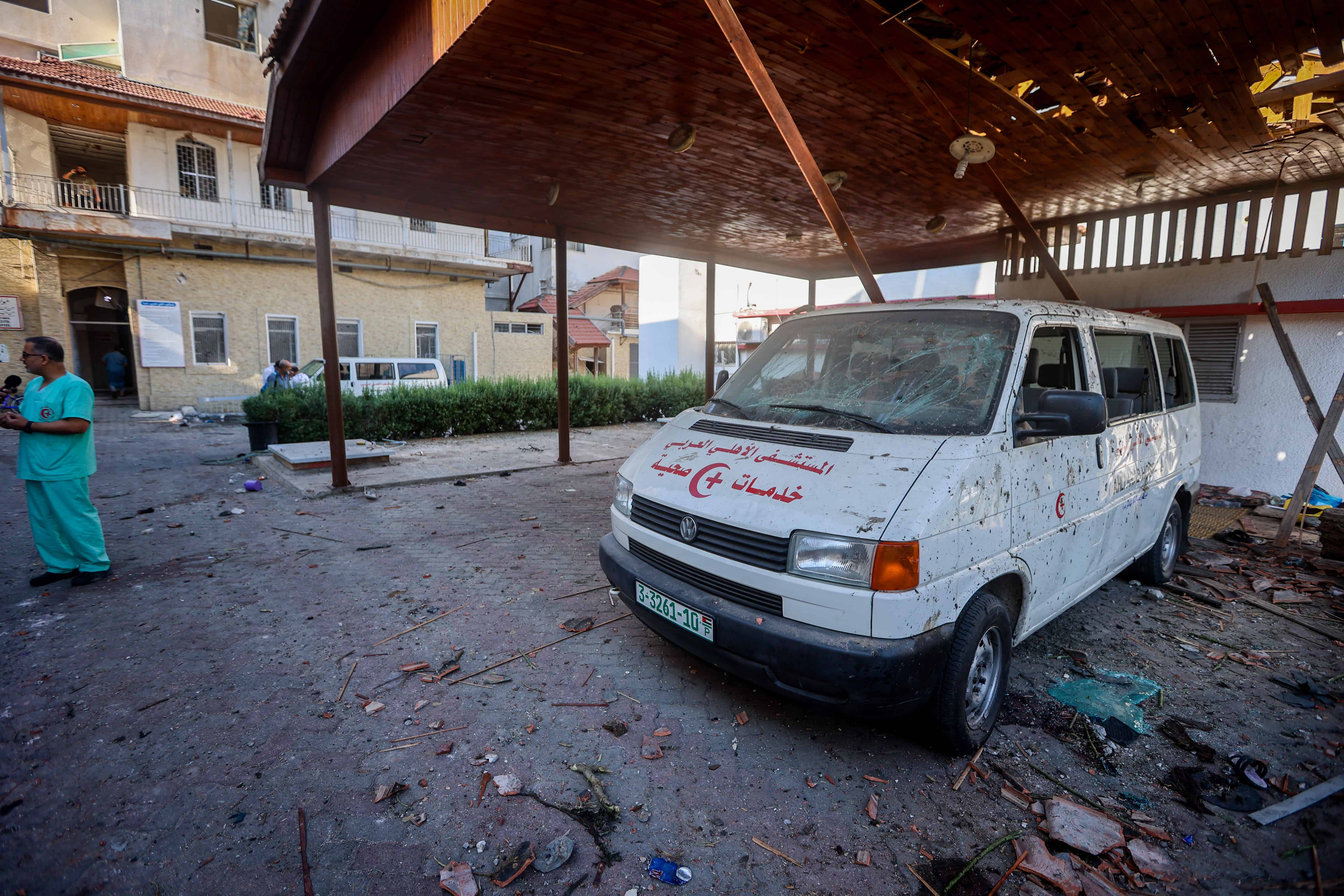 Al-Ahli Arab Hospital in Gaza City