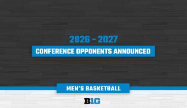 Big Ten Conference Announces 2026-27 Men’s Basketball Opponents