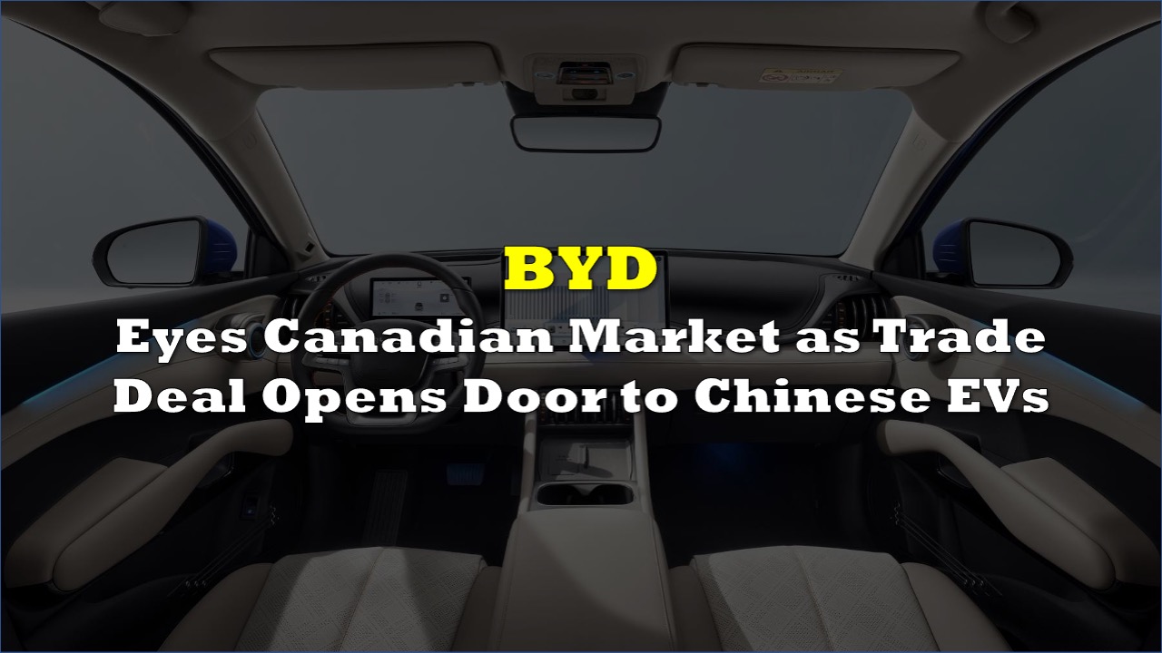 [UPDATED] BYD Eyes Canadian Market as Trade Deal Opens Door to Chinese EVs