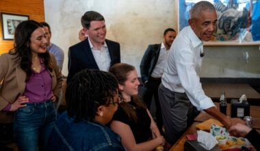 Barack Obama campaigns with James Talarico, Gina Hinojosa