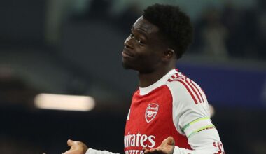 Arsenal: Saka hints at preferred CL final opponent as Rice takes swipe at PL rivals