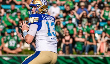 Taylor Elgersma hit-and-miss in Winnipeg Blue Bombers preseason loss to Roughriders (& eight other thoughts)