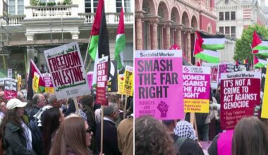 London police arrest 31 amid massive anti-migrant protest, smaller anti-Israel march