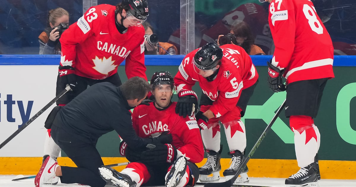 Evan Bouchard exits, Ryan Lindgren ejected for illegal check to head