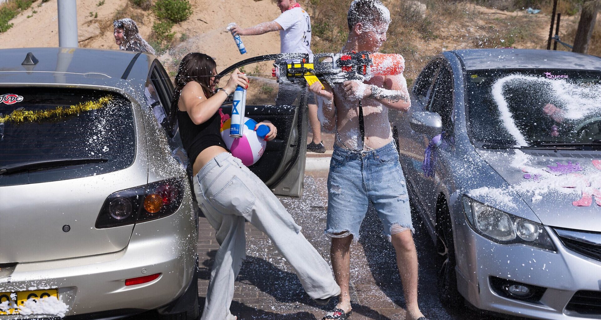 30 students celebrating end of high school hospitalized with eye injuries from foam spray