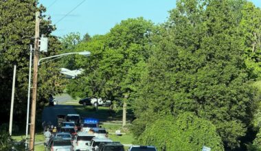 Police clear scene in Stanford