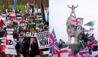 Tens of thousands set to rally in London for concurrent far-right, anti-Israel protests