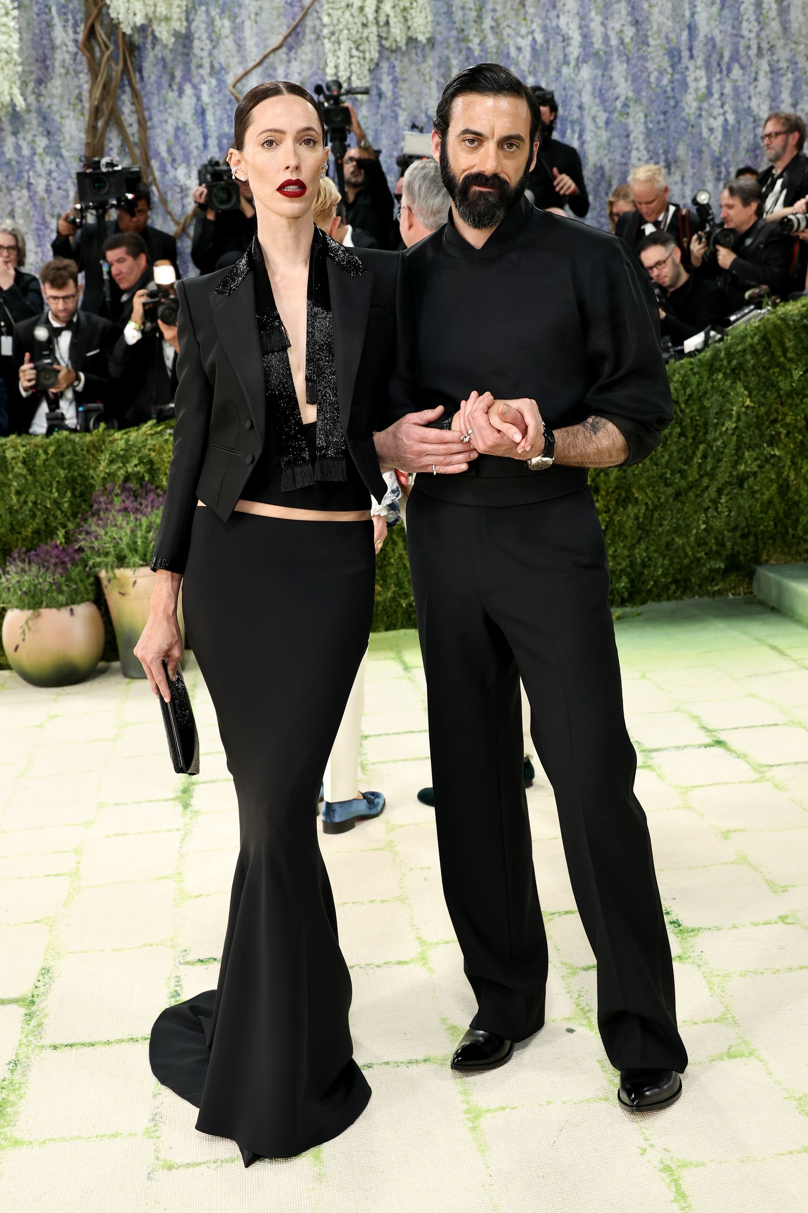 Rebecca Hall and Morgan Spector attend the 2026 Met Gala.