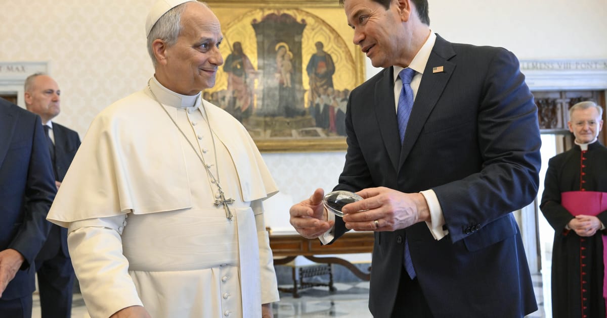 Rubio resets US-Vatican relationship in meeting with Pope Leo XIV – POLITICO