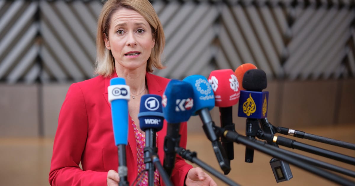 EU’s Kallas rejects Gerhard Schröder as Russia-Ukraine negotiator – POLITICO