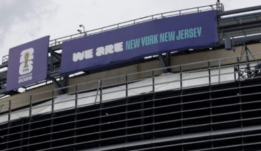 MetLife stadium signage brings tension in New York and New Jersey’s World Cup partnership