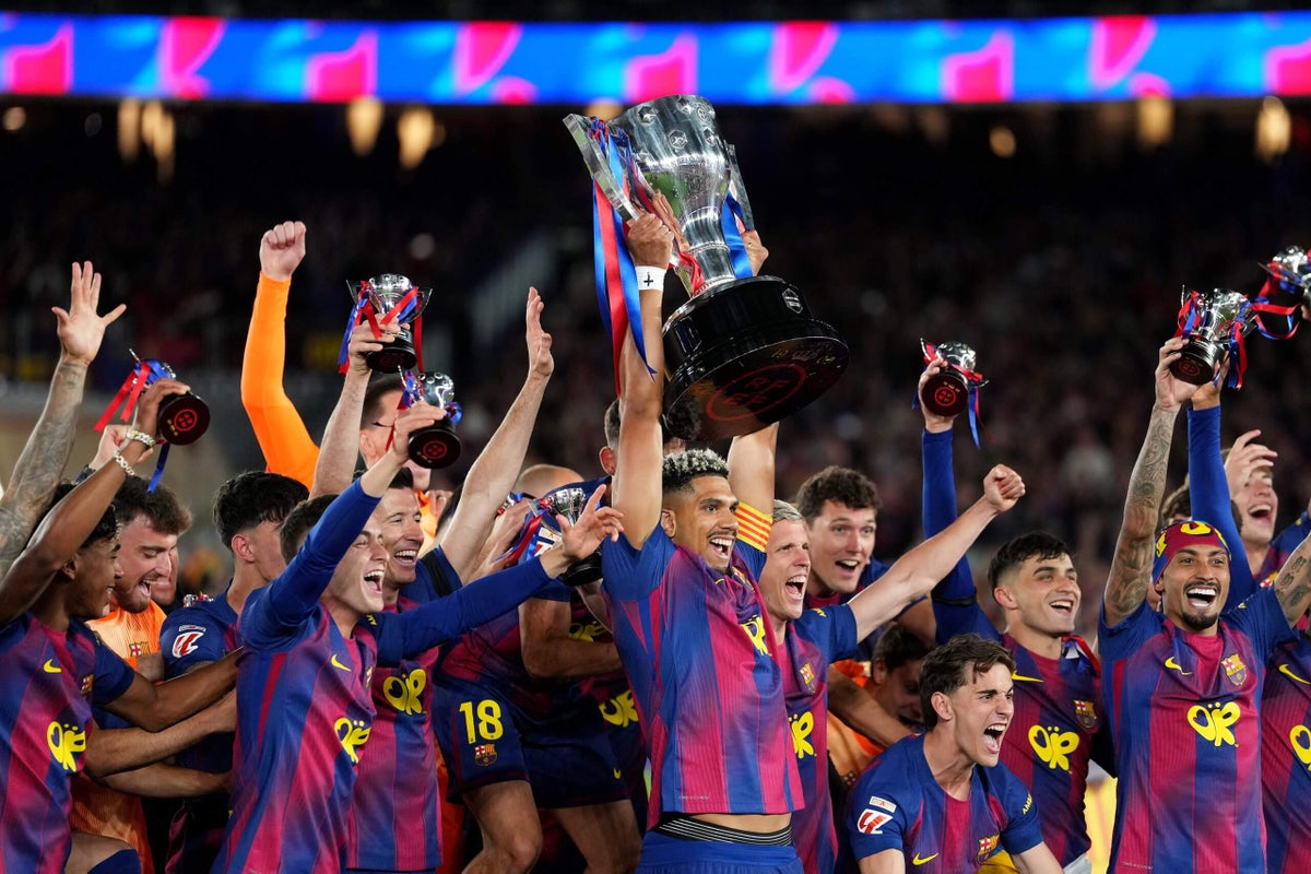 Barcelona 2 Real Madrid 0: Hansi Flick’s side wrap up La Liga title in El Clasico