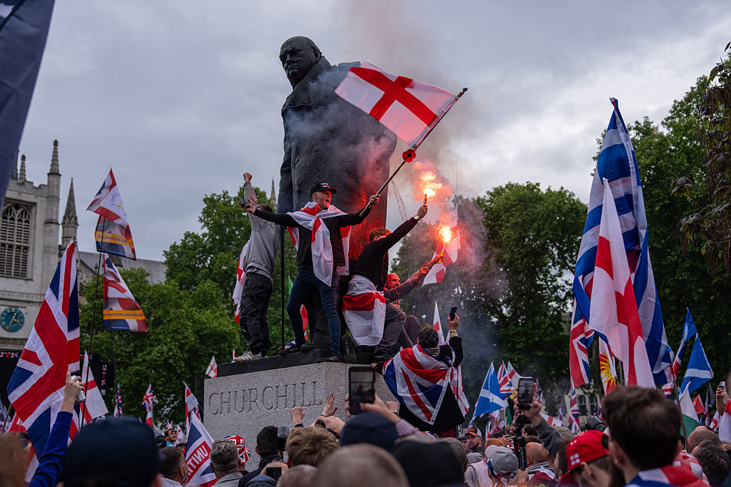 ‘We shall never surrender.’ Credit: Getty