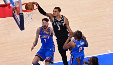 A double-OT classic: Wembanyama, Spurs steal epic Game 1 vs. Thunder