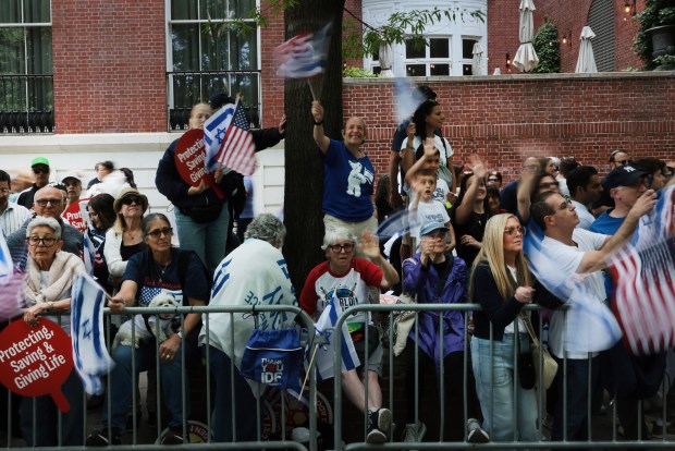 NEW YORK, NEW YORK - MAY 31: Thousands of Jewish and Israeli Americans participate in the annual Israeli Day Parade, the world's largest pro-Israel parade, on May 31, 2026, in New York City. This year's event takes place under heightened security with hundreds of police, K-9 units, and undercover officers patrolling the route up 5th Avenue. New York City mayor Zohran Mamdani did not attend the parade, the first mayor in recent history not to do so. (Photo by Spencer Platt/Getty Images)