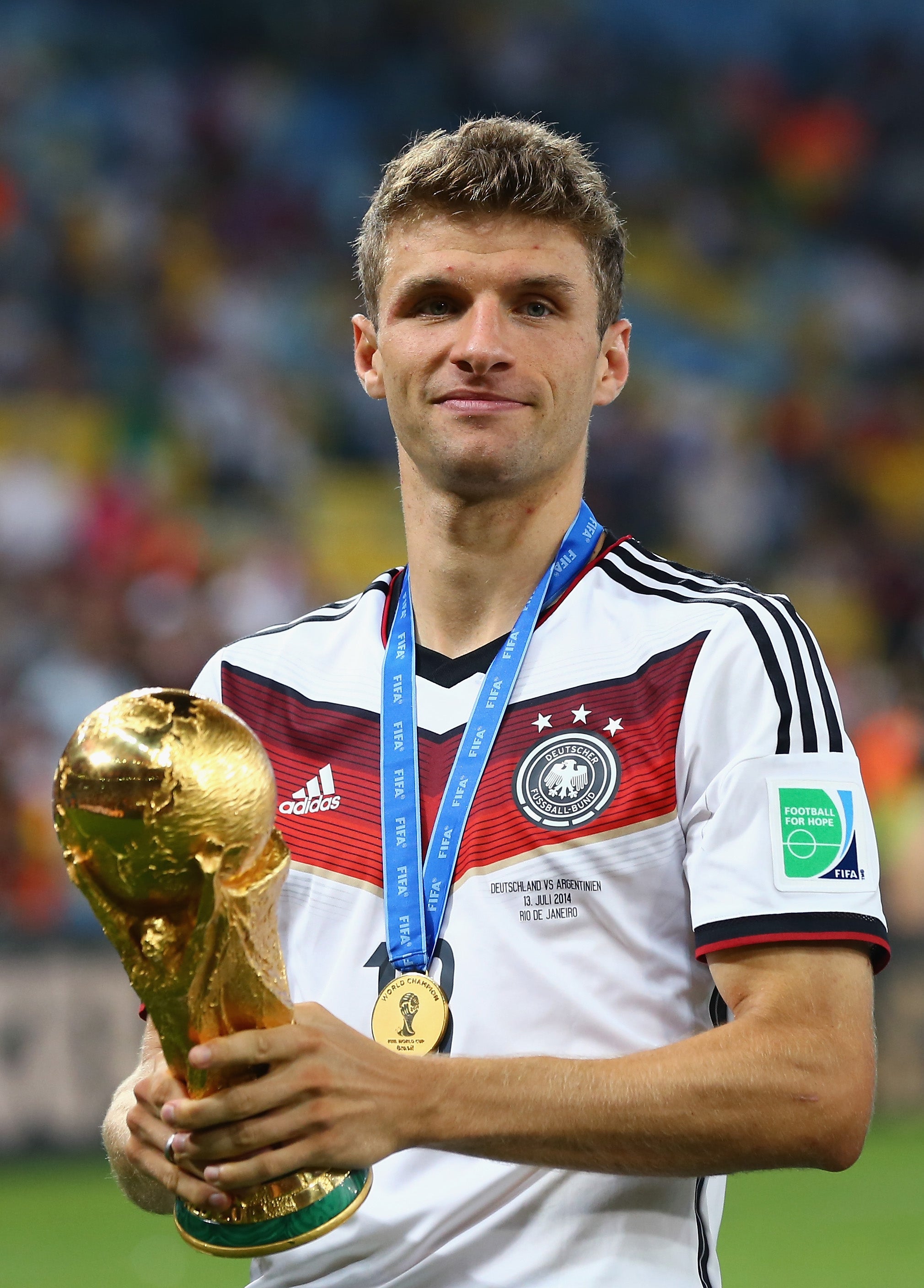 Thomas Muller won the 2014 World Cup with Germany