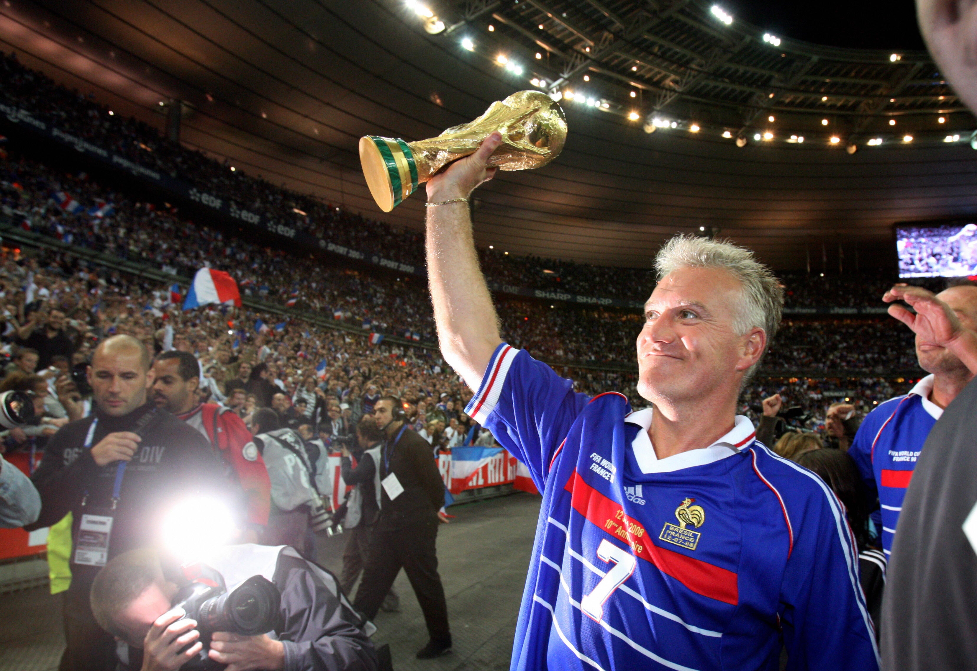 Didier Deschamps led France to World Cup glory on home soil in 1998